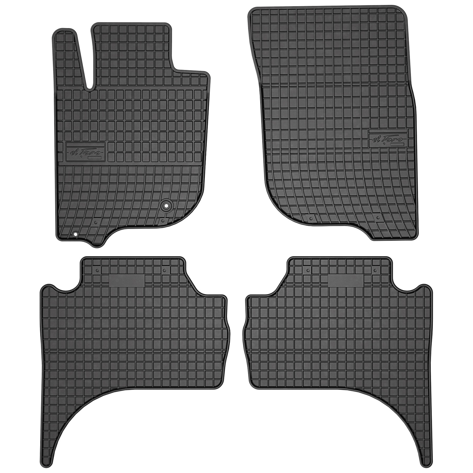 Tapis caoutchouc Frogum El Toro impermeables avec rebords pour Mitsubishi L200 V