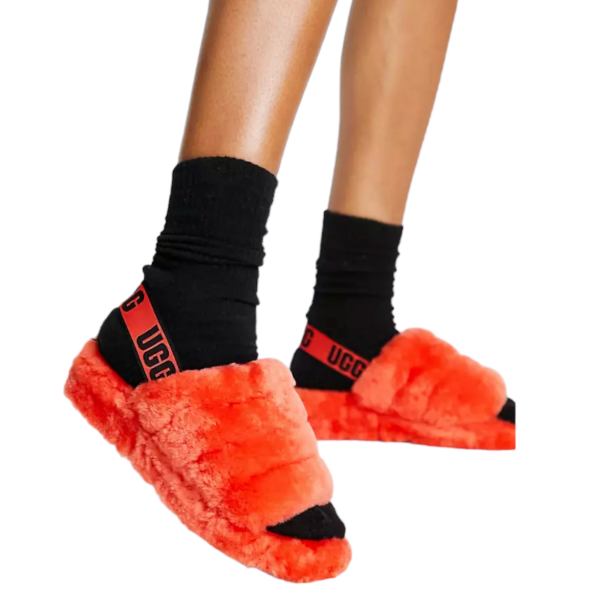 UGG Fluff Yeah Slide Sandal Soft Slipper Slingback Shoes