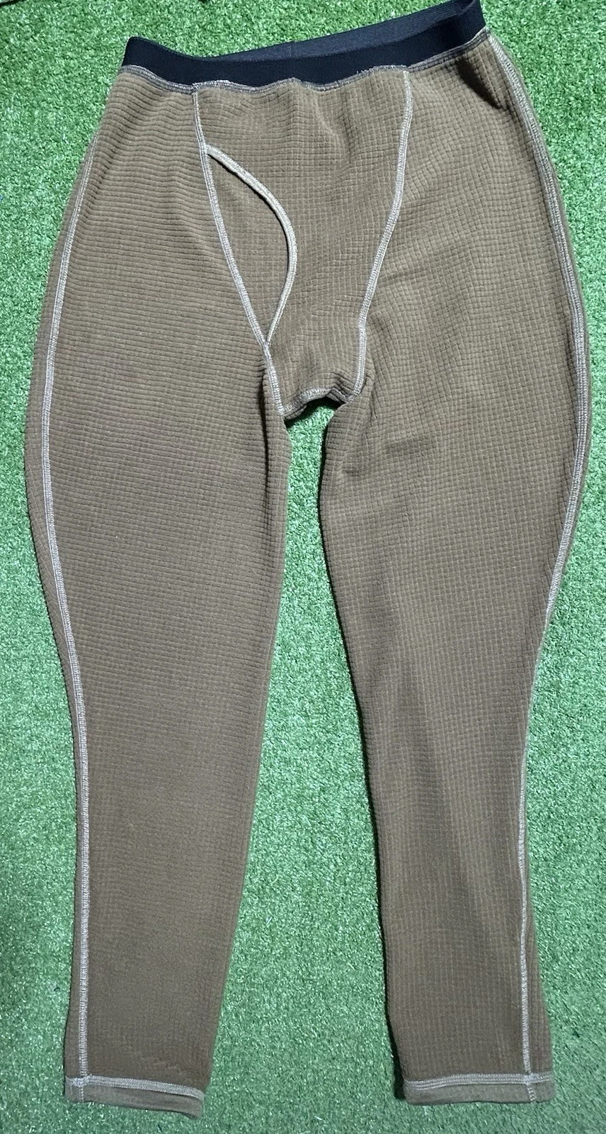 Beyond Base Layer Bottoms Pants Mens XL Brown Thermal Grid L2 Waffle Fleece USA
Opens in a new windo