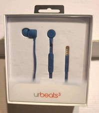 NEW SEALED Beats by Dr. Dre UrBeats 3 Earphones Headphones iPhone Apple BLUE