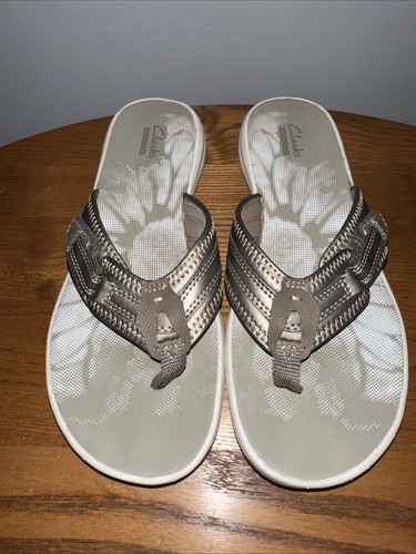 Clark’s Collection Sandali Donna 8M Infradito Regolabili Marrone/Tortora Slip On - Foto 6 di 13