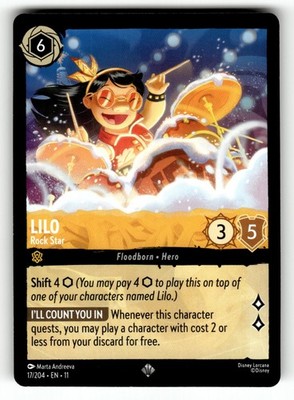17/204-Lilo - Rock Star- Super Rare NM-Winterspell