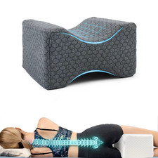 Memory foam knee pillow with side sleeping Leg pillow with removabla cover