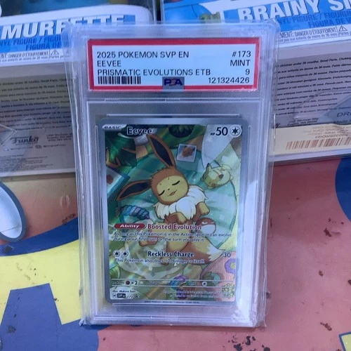 Pokemon Prismatic Evolutions ETB 173 EEVEE PSA 9 GEM Black Star Promo (089)