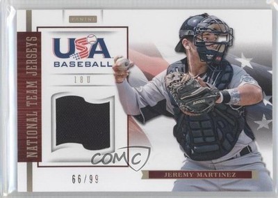 2012 Panini USA Baseball National Team 18U Jerseys 66/99 Jeremy Martinez 00ah