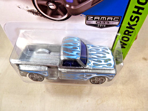 2014 Hot Wheels Walmart #11 Zamac #161 Workshop CUSTOM '69 CHEVY PICKUP Zamac - Picture 3 of 5