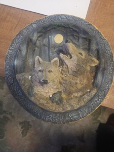 3D Wolf Plate