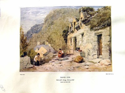 Antiker Druck Nettlef Grundy 1933 Water Black Jack Cottage Betts-Y-Coed Cox