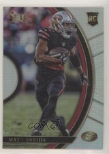 2017 Panini Select Concourse Silver Prizm Matt Breida #9 z7h