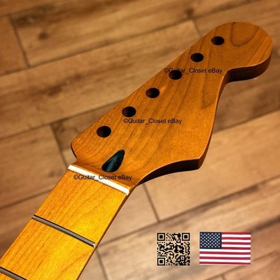 Roasted Maple Strat Neck Satin Stratocaster Fits Warmoth & Fender