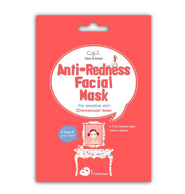 8809033594331 Cettua Anti-Redness Facial Mask maska niwelująca zaczerwienienia (