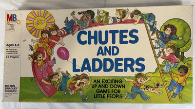 Vintage 1978 Chutes and Ladders Board Game Milton Bradley 100% Complete