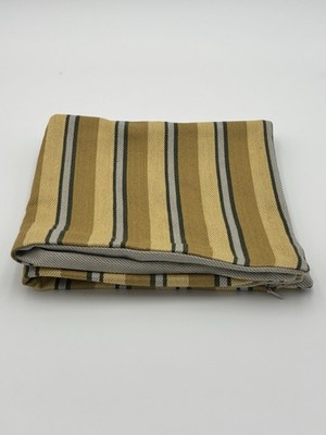 West Elm Emma Chamberlain Reversible Stripe Pillow Cover ~ 20  Sq. ~ Mustard