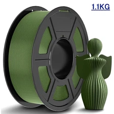 JAYO 1.1KG PLA+ PLA PLUS 3D Printer Filament 1.75mm Olive Green Tangle-free