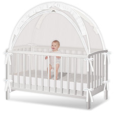 Crib Tent - Crib Net to Keep Baby In, Stop Baby from Climbing Out of Crib, Pop u