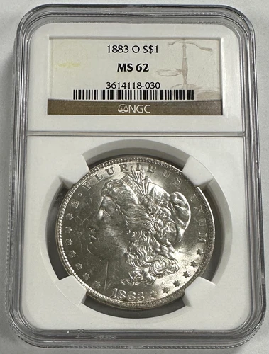 1883-O Morgan Silver Dollar NGC MS62