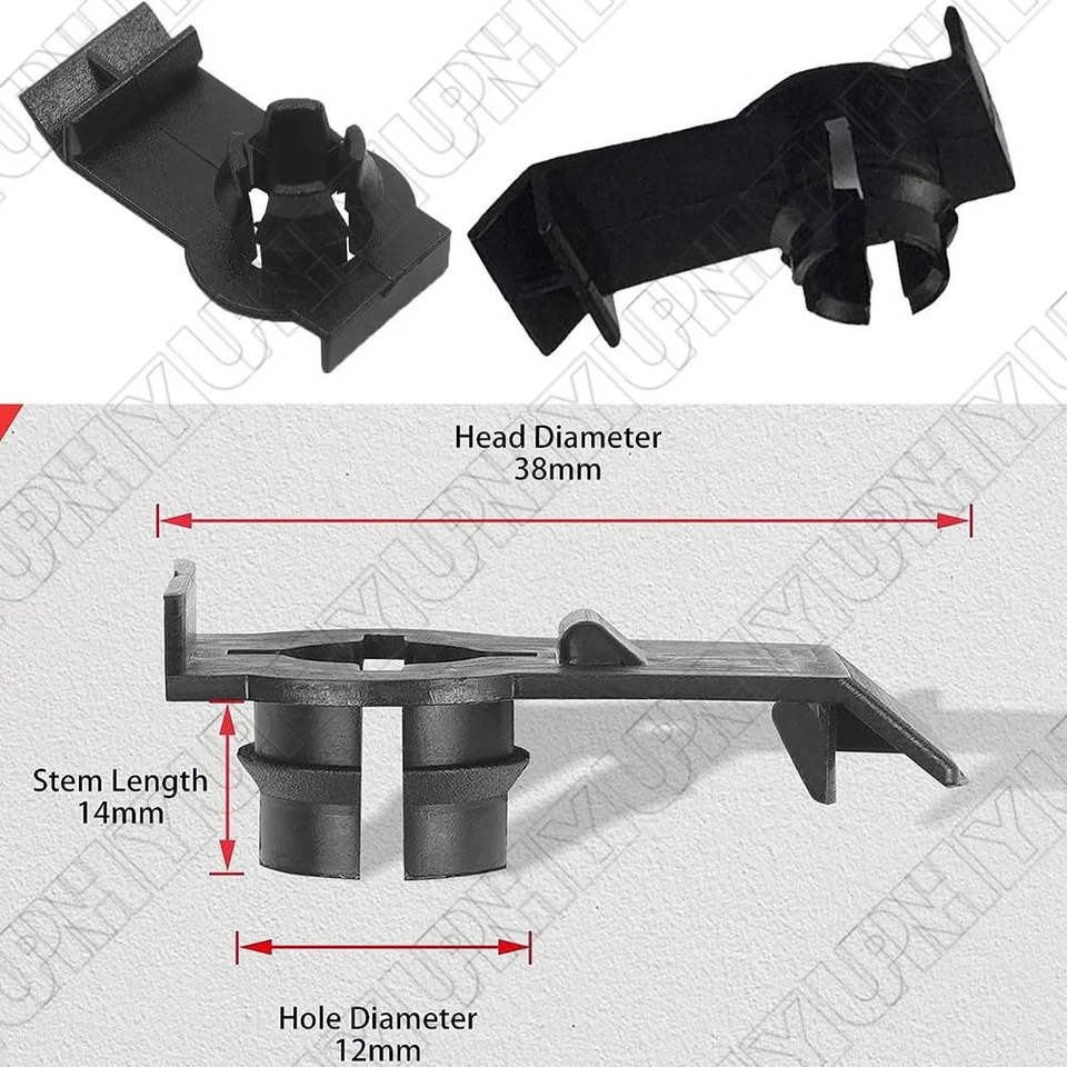For BMW X5 E53 1999- 2007 Window Regulator Repair Clip Glass Mounting Clip 1 Set - Image 2 of 4
