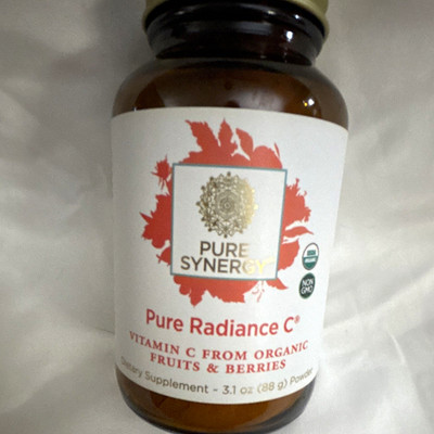 Pure Synergy Pure Radiance C Vitamin C Powder Organic Fruits & Berries 3.1 oz