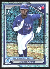 6119F 2024 Bowman Chrome #BCP-236 Andres Arias Prospects Mojo Refractors