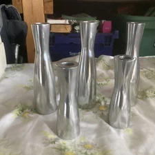 Modernist Hourglass Candle Sticks 5 piece set