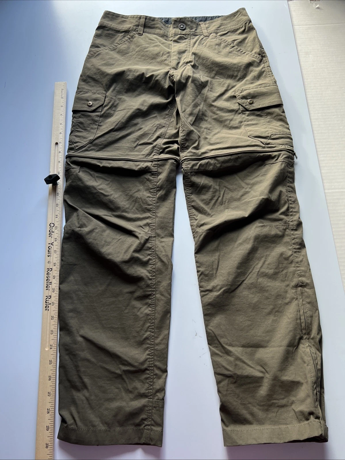 Kuhl Renegade Stealth Convertible Cargo Pants Men's 30x30 Brown Hiking 5138 EUC