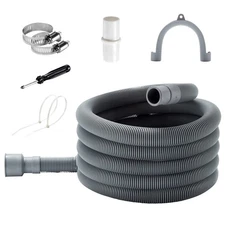 Universal Washing Machine Drain Hose Extension - 6 Ft Washer Discharge Hose -...