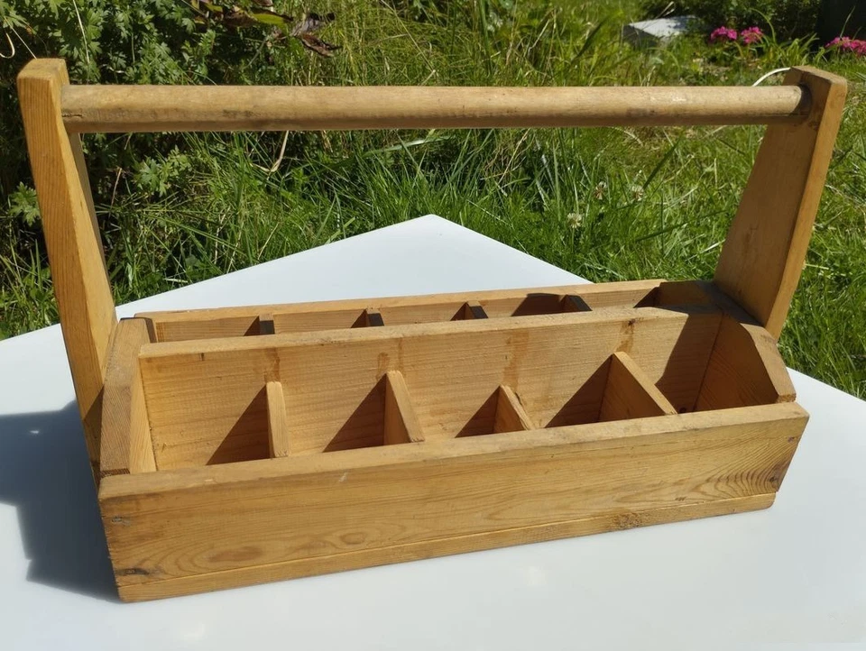Porte bouteille en bois 10 compartiments - Photo 2/4