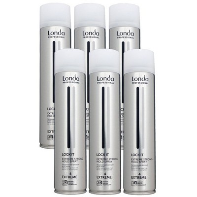Londa Lock It 6 x 250 ml Haarlack Spray extra starker Halt Set
