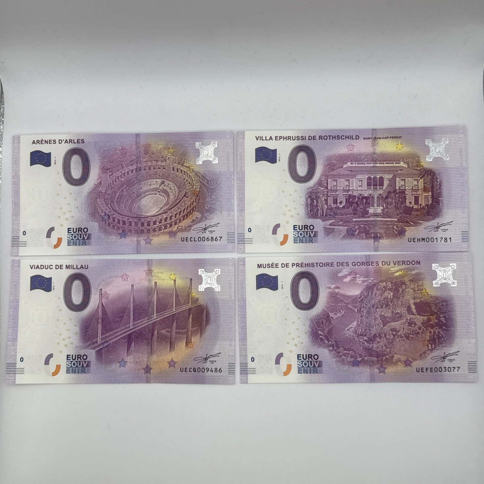 Billet  Zéro 0 € Euro Touristique / Souvenir 2016