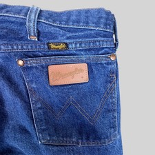 Vtg Wrangler 13MWZ Jeans Mens 42x30 (Actual Fit 39x27) Blue Cowboy Cut USA Made