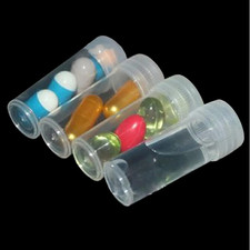 Plastic Sample Vials 5ml Screw Cap 50 Pack Lab Storage Containers
