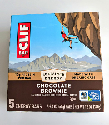 8 Boxes of CLIF Bar Chocolate Brownie Energy Bars 5-Pack 12 oz Organic Non-GMO
