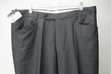 Burberry London Gray 100 Wool Mens Pants Trousers Sz 46 EU NEW