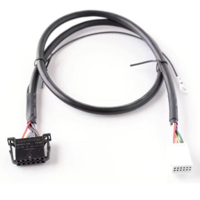 Retrofitting 12-Pin Quadlock CD Changer Adapter Cable Plug For VW golf 5 Audi A4