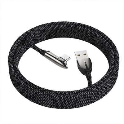 USB Type C Charging Cable 120W 6A Fast Speed Data Sync Cable Flexible Braided