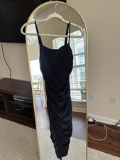 Black Bodycon Dress With Glitters Size Small Forever 21