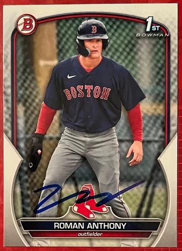 ROMAN ANTHONY 2023 Bowman BP-71 SIGNED AUTO Autograph Rookie Card RC Red Sox