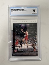 2025 Panini Chronicles Caitlin Clark #35 Graded Diamond 9 Indiana Fever WNBA