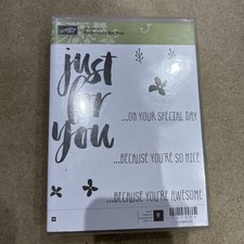 Stampin Up BOTANICALS FOR YOU - Drewniany gumowy zestaw stempli Kwiaty Zwroty