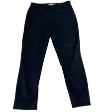 Everlane Trouser Pants Women 8 Black Side Zip Pocketless Stretch Career Business