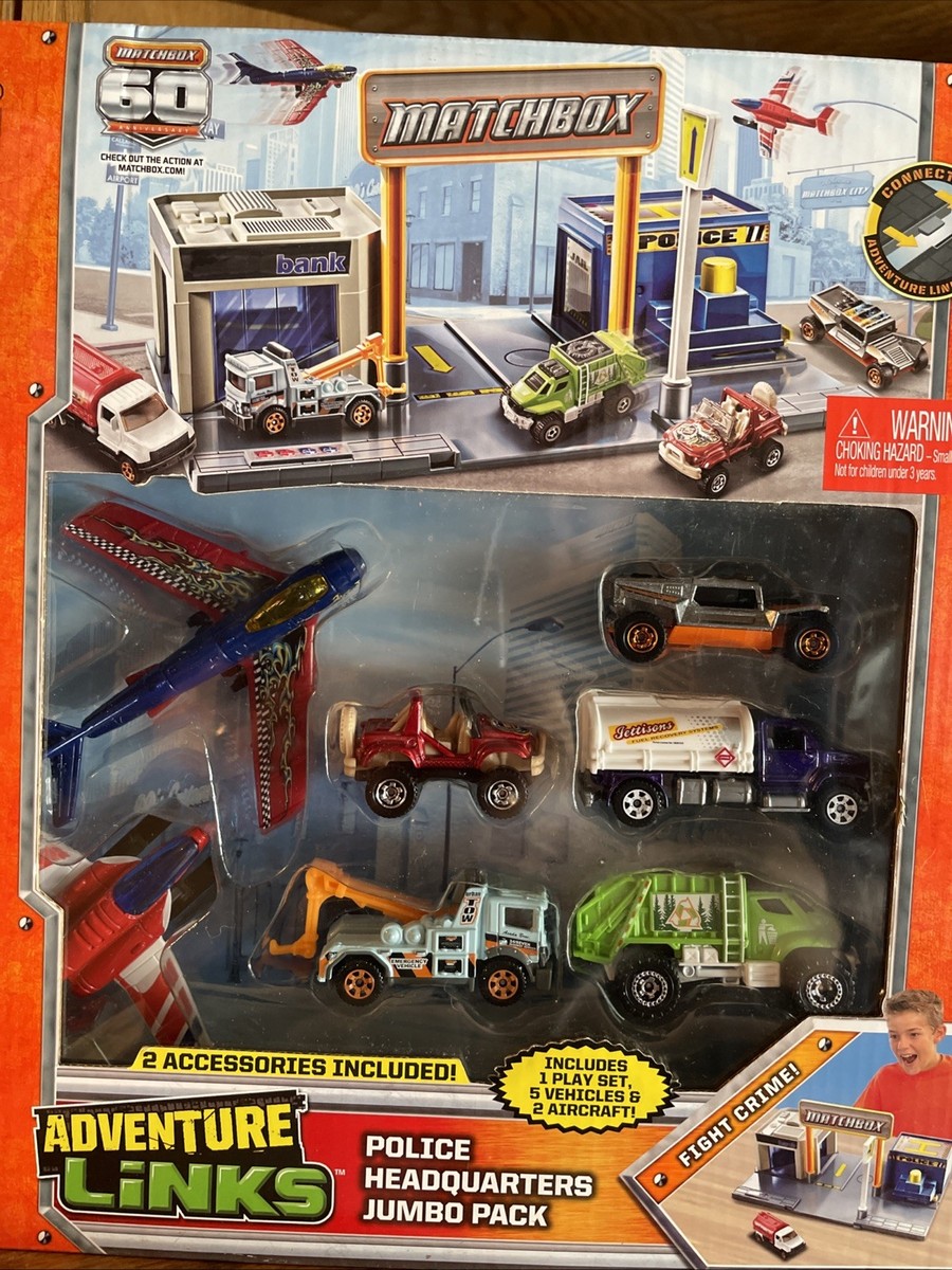 Matchbox Adventure Links Police Headquarters Jumbo Pack 2012 MISB