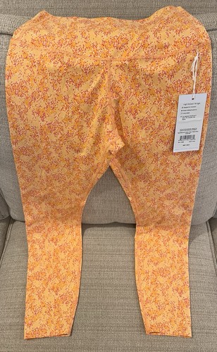 NWT Tavi High Waisted 7/8 Tight Leggings Orange Sherbet Pink Size L