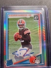 2025 Donruss Shedeur Sanders Rated Rookie optic preview Auto No.306