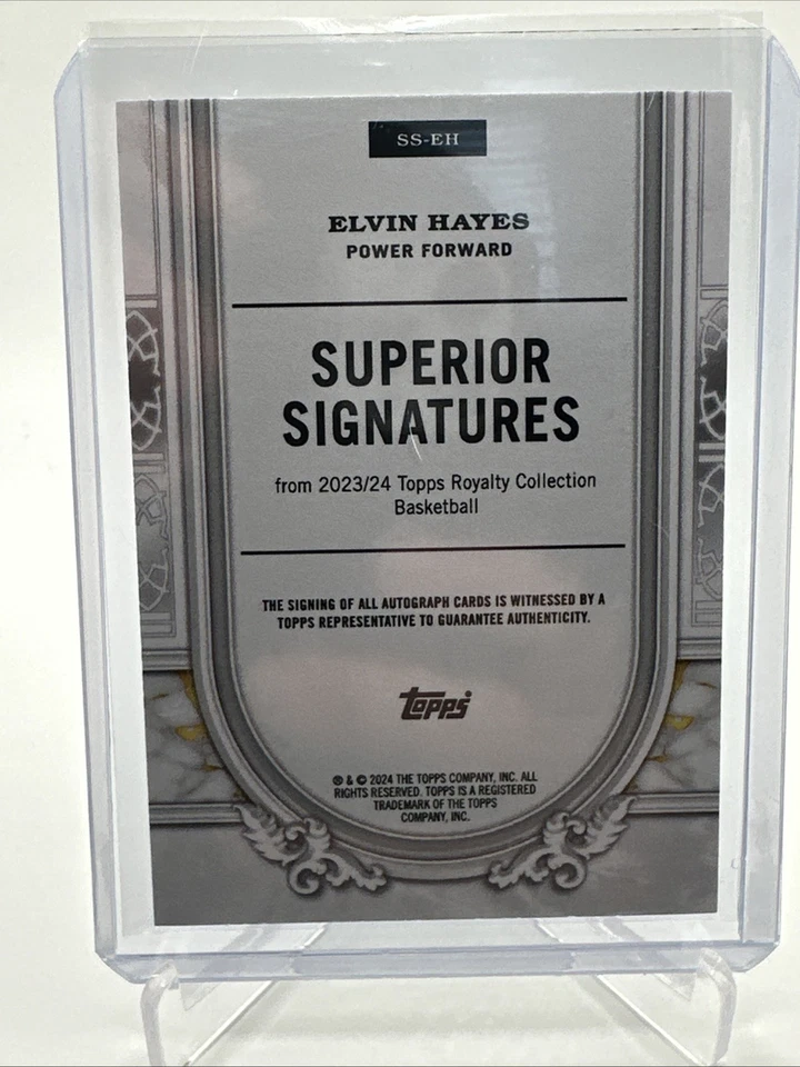2023-24 Topps Royalty Collection Elvin Hayes Superior Signatures Verde/5 Automático Foto 2 de 2