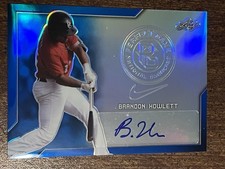 BRANDON HOWLETT 2017 LEAF PERFECT GAME AUTOGRAPH BLUE PRISMATIC #6/30 RED SOX