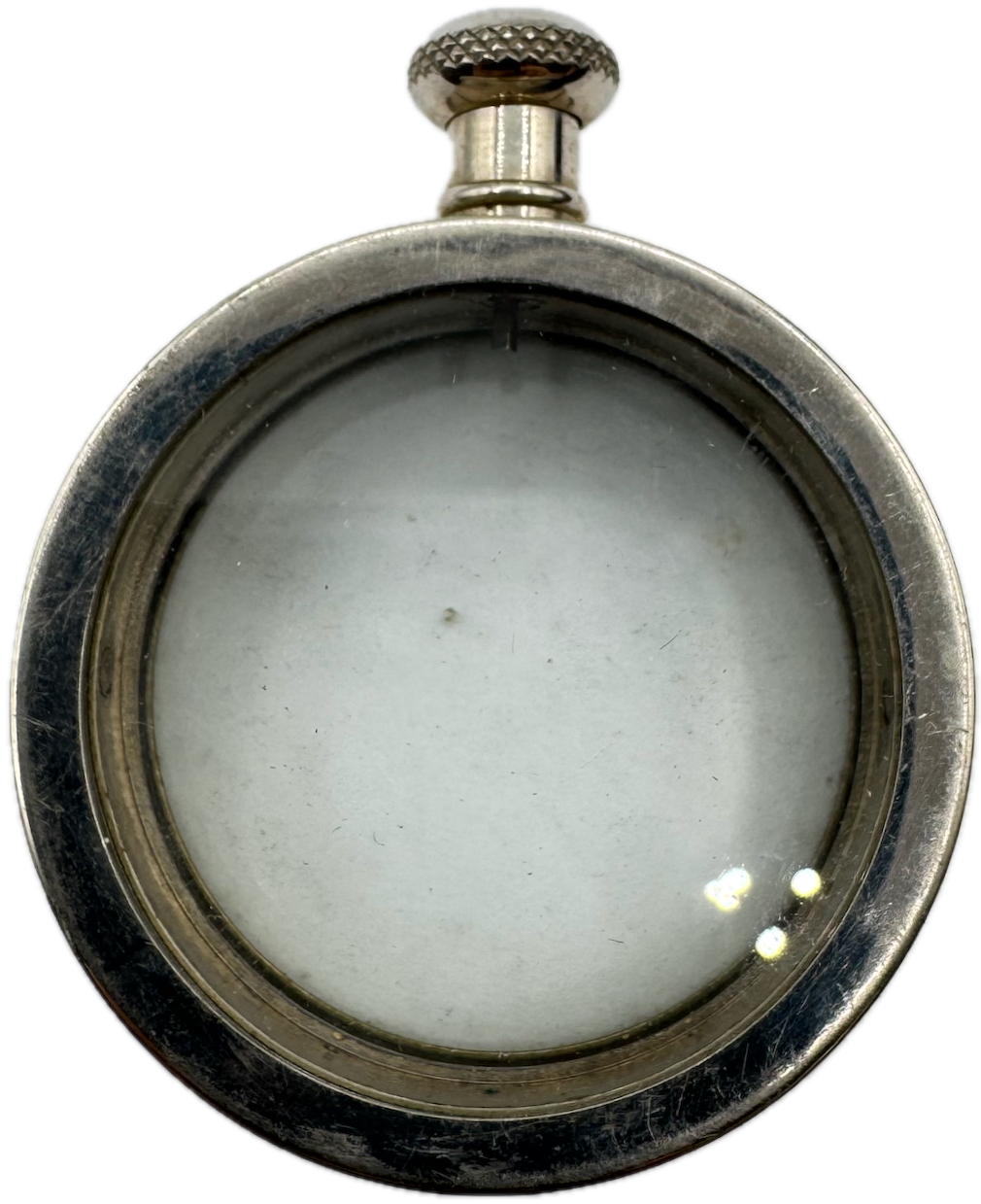 Antique Waltham 12 Size Open Face Nickel Pocket Watch with Transport Case USA