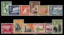 GOLD COAST GVI SG135-146, 1948 complete set, M MINT. Cat £85.