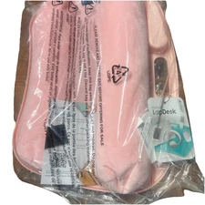 LAPGEAR Mydesk Lap Desk with Device Ledge and Phone Holder - Pink -