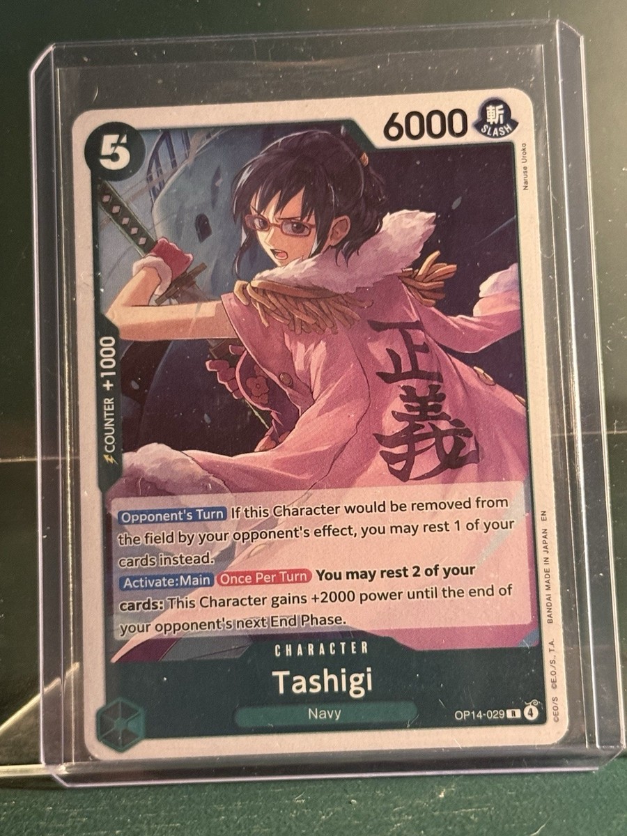 Bandai One Piece CCG Tashigi OP14-029 Character Card 6000 Power