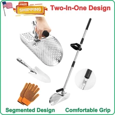 Long Handle Sand Scoop with Shovel for Metal Detecting, Metal Detector at Beach
